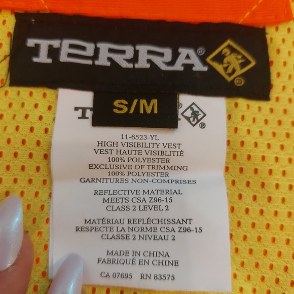 Terra safety vest nwt size S/M - Picture 3 of 7